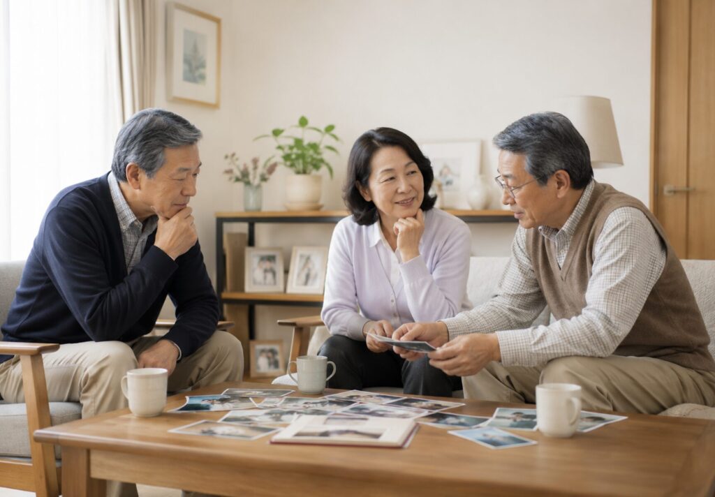 堺市で葬儀までの安置場所に悩む状況を想定し、火葬待ち期間の過ごし方や対処法を示したイメージ